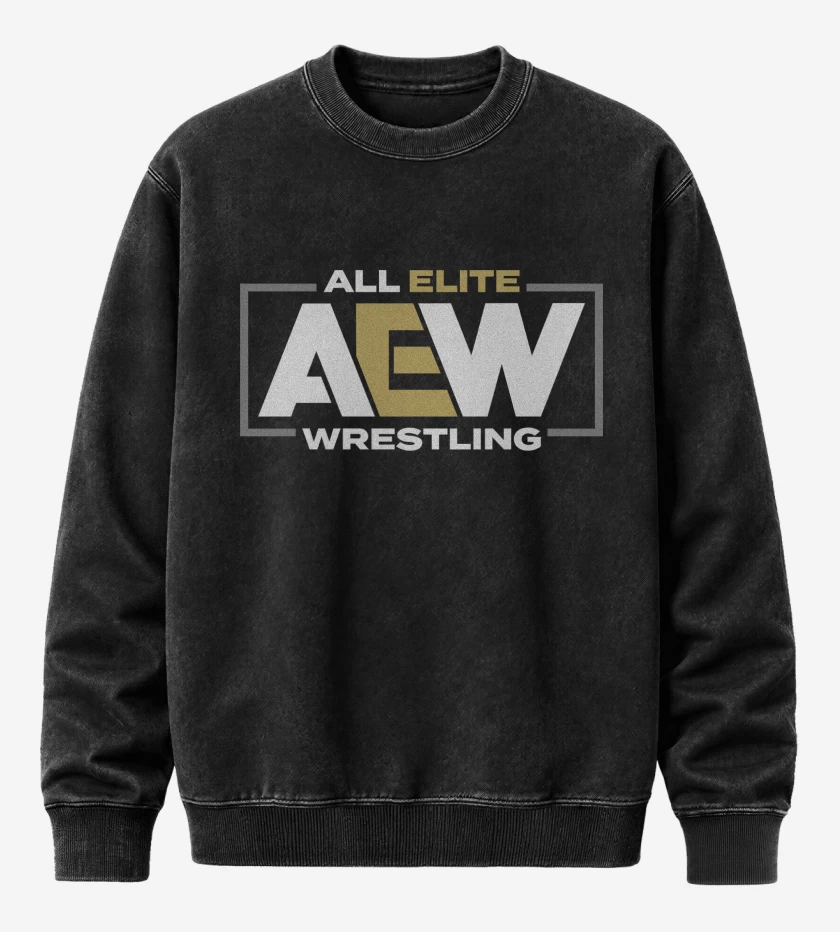 Poleron Polo Acid Wash Negro de AEW 