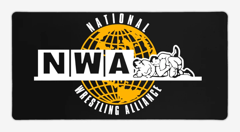 Mouse pad Gamer Negro de National Wrestling Alliance