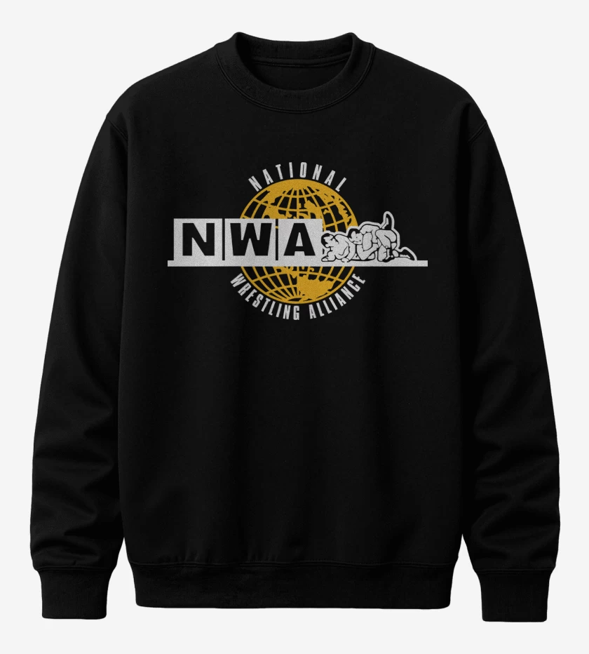 Poleron polo Negro de National Wrestling Alliance