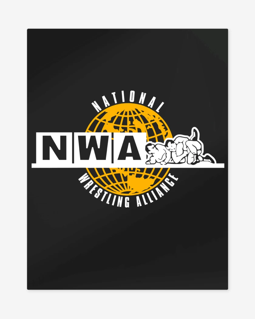 Print metalico Negro de National Wrestling Alliance