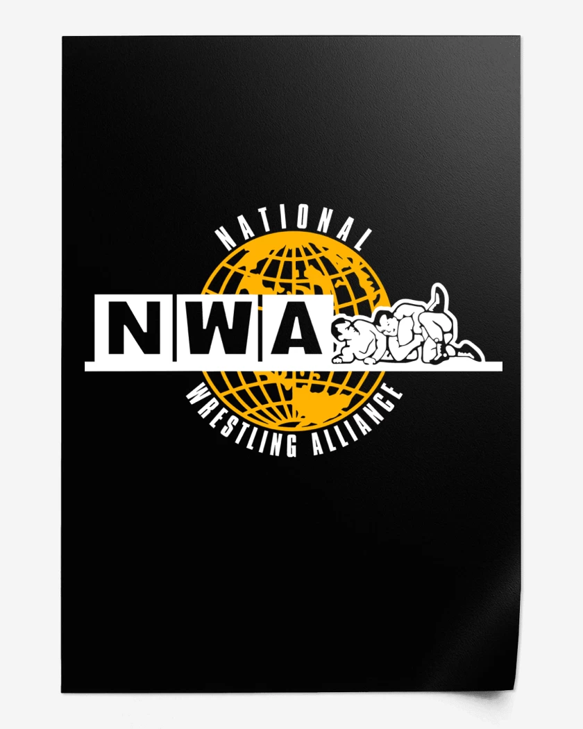Print Negro de National Wrestling Alliance