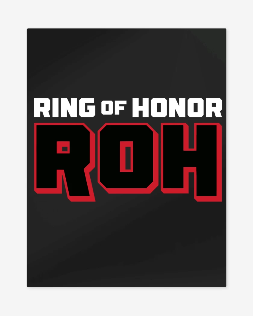 Print metalico Negro de ROH Wrestling