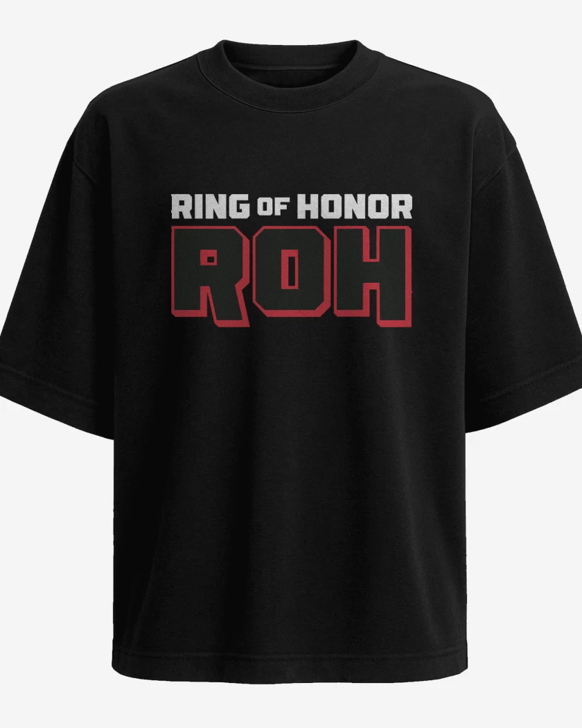 Polera Oversize Negro de ROH Wrestling