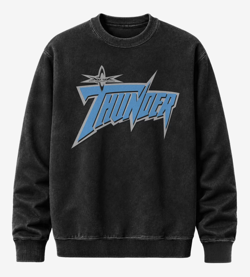 Poleron Polo Acid Wash Negro de WCW Thunder