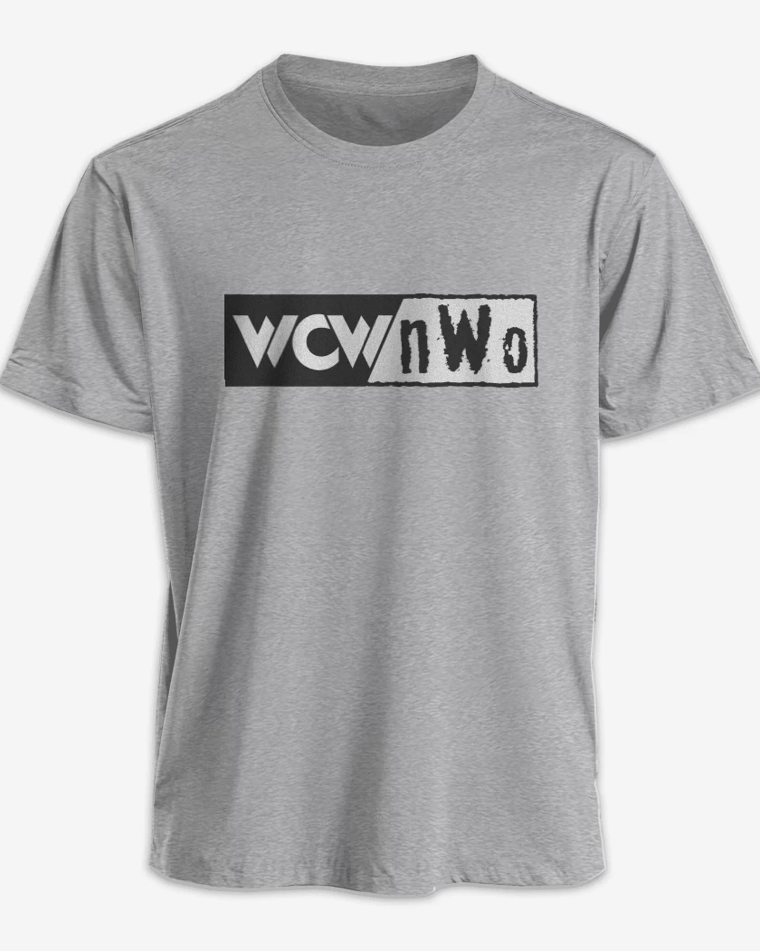 Polera premium Gris Melange de WCW NWO