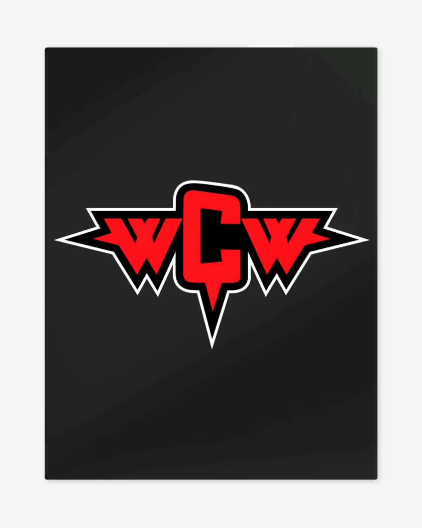 Print metalico Negro de WCW Wrestling
