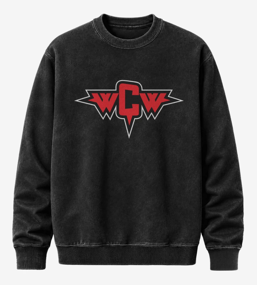 Poleron Polo Acid Wash Negro de WCW Wrestling