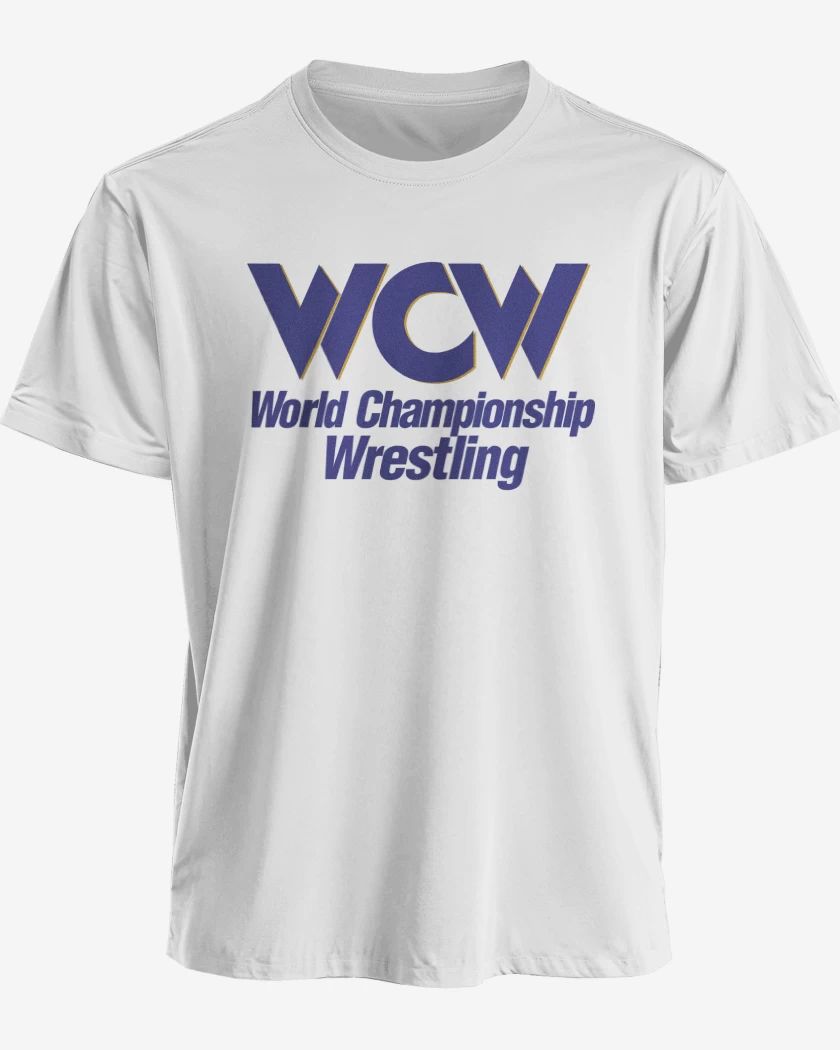 Polera premium Blanco de World Championship Wrestling 