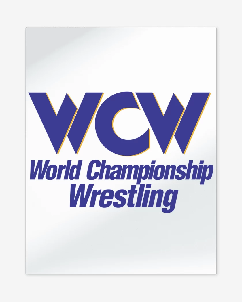 Print metalico Blanco de World Championship Wrestling 