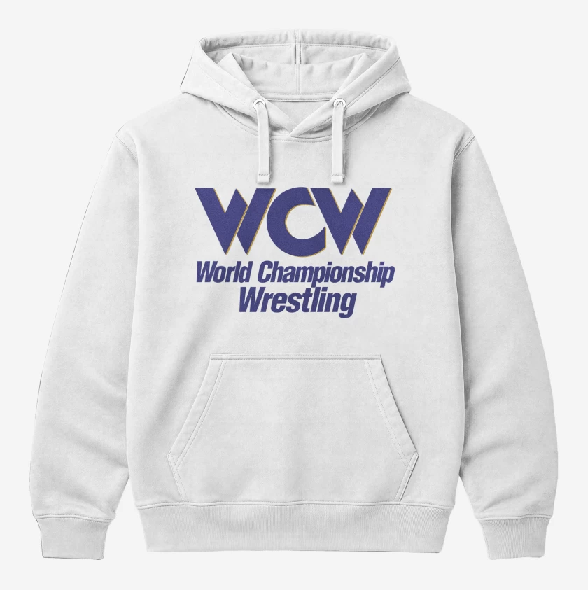 Polerón Canguro Blanco de World Championship Wrestling 