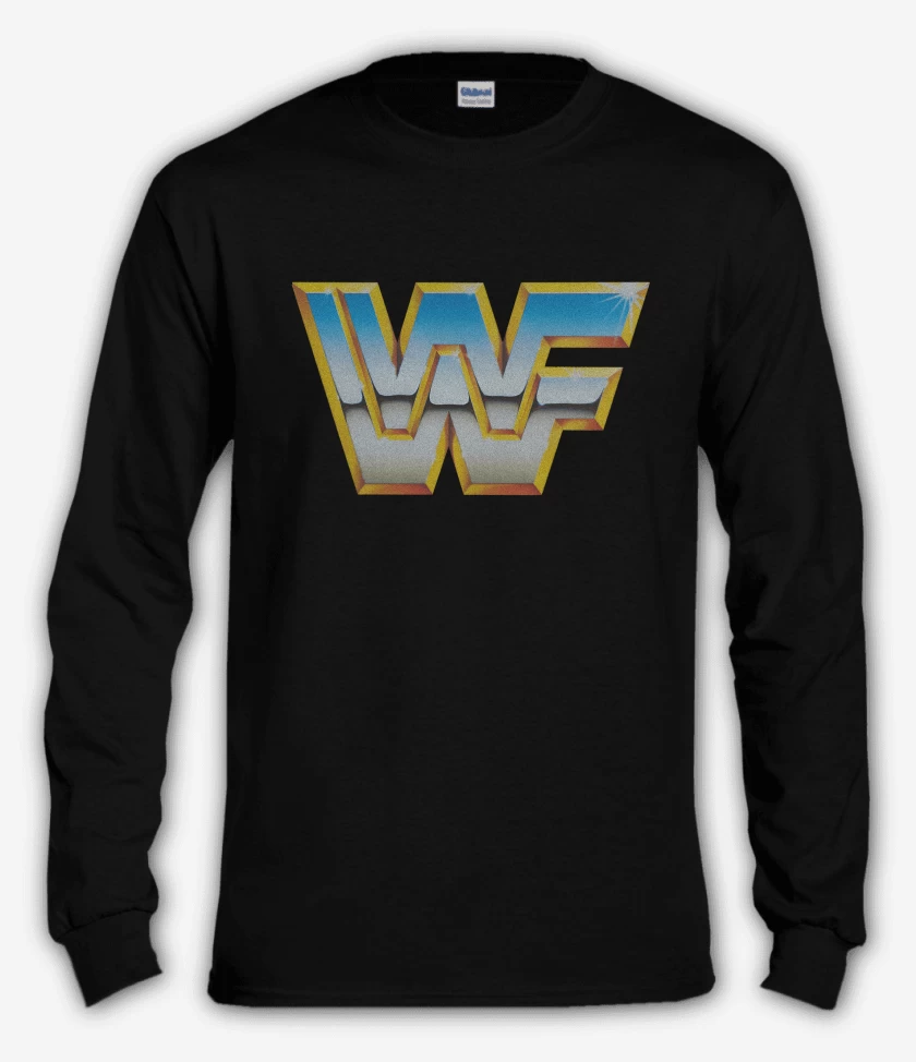 Polera manga larga Negro de WWF Golden Era