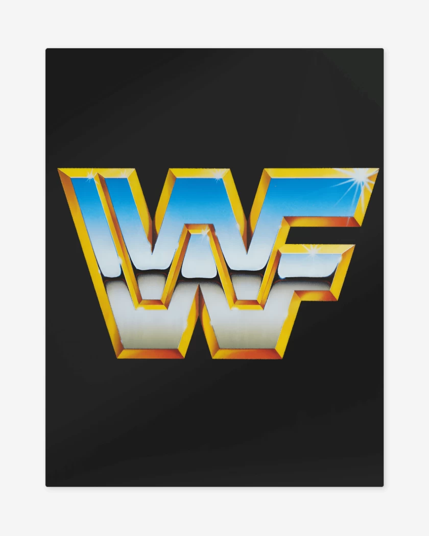 Print metalico Negro de WWF Golden Era