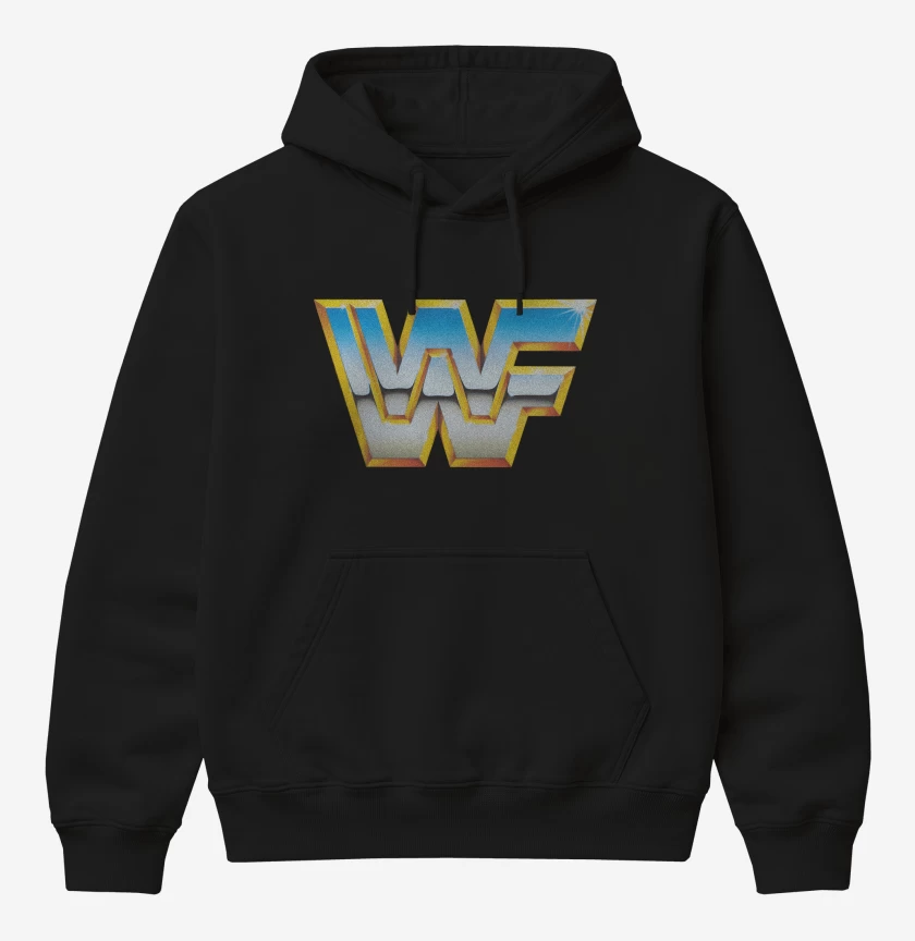 Poleron Canguro básico Negro de WWF Golden Era