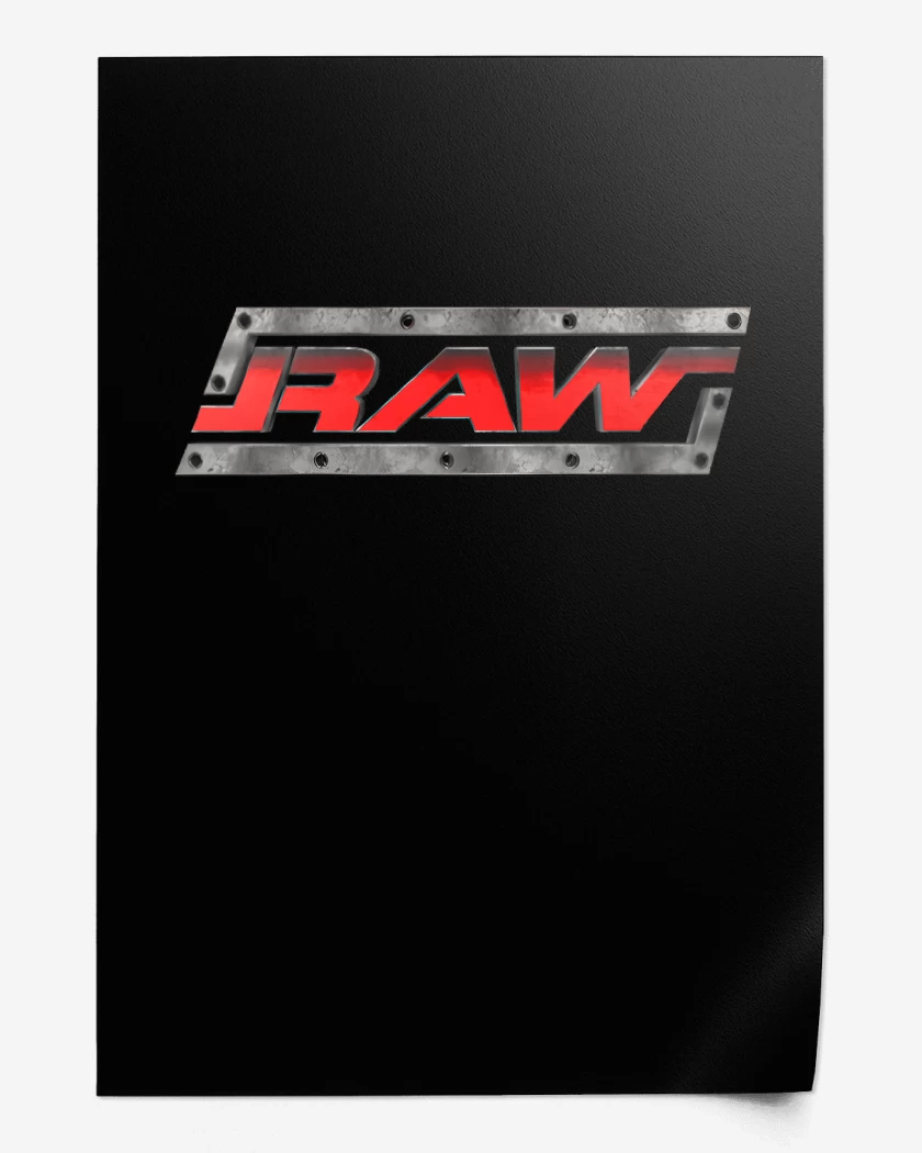 Print Negro de WWE Raw