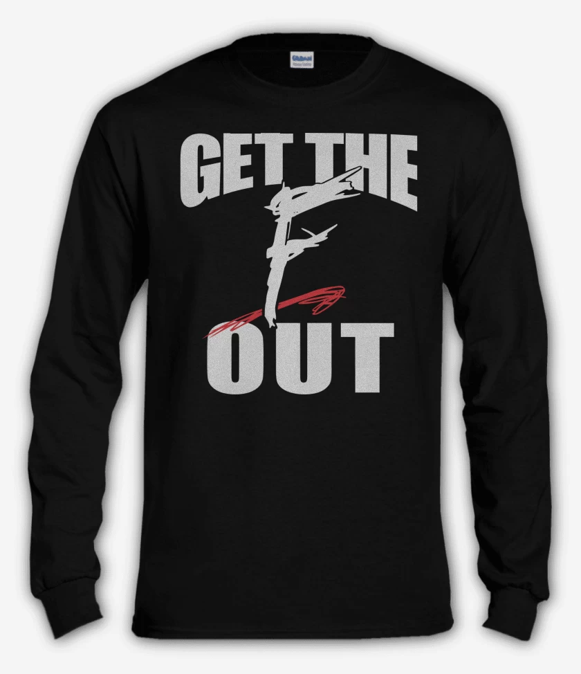 Polera manga larga WWE Get The F Out