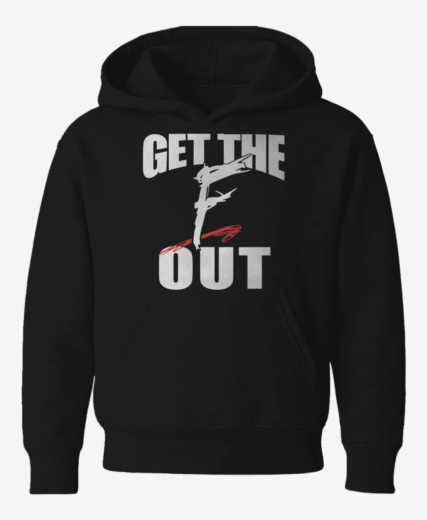 Poleron de niño Negro de WWE Get The F Out