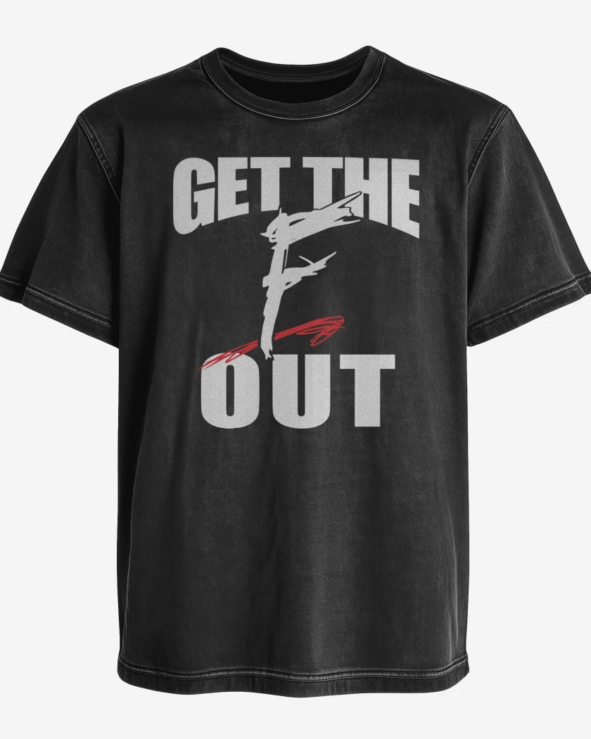 Polera desgastada WWE Get The F Out