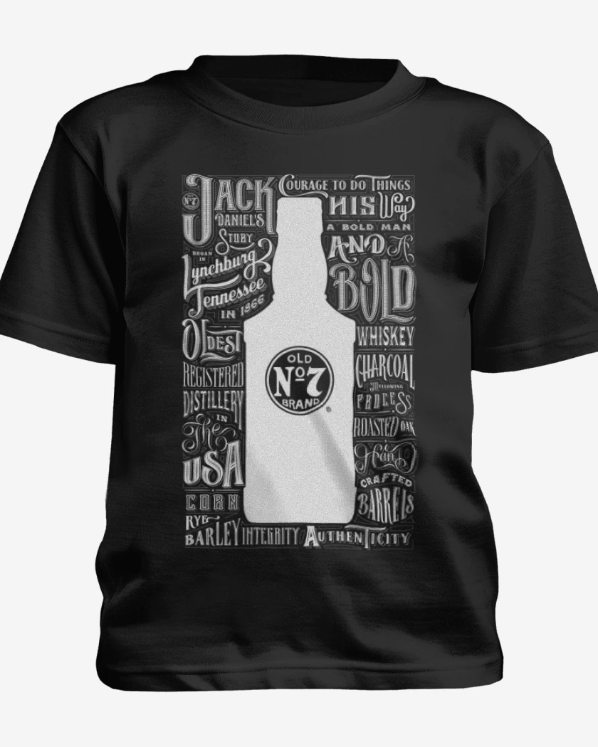 Polera de niño Negro de Jack daniels n 7