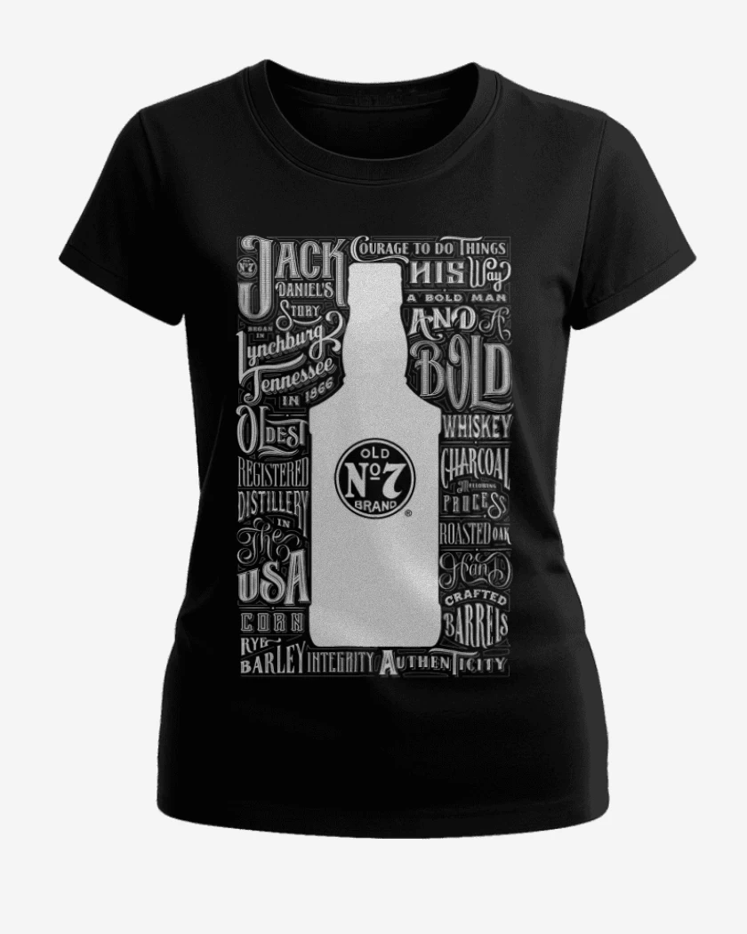 Polera de Mujer Negro de Jack daniels n 7