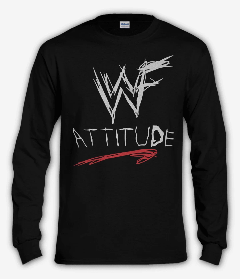 Polera manga larga WWF Attitude Era