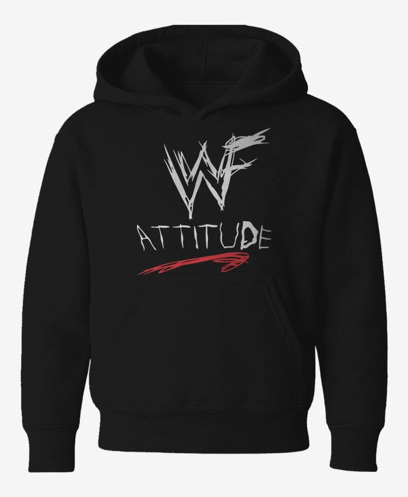 Poleron de niño Negro de WWF Attitude Era