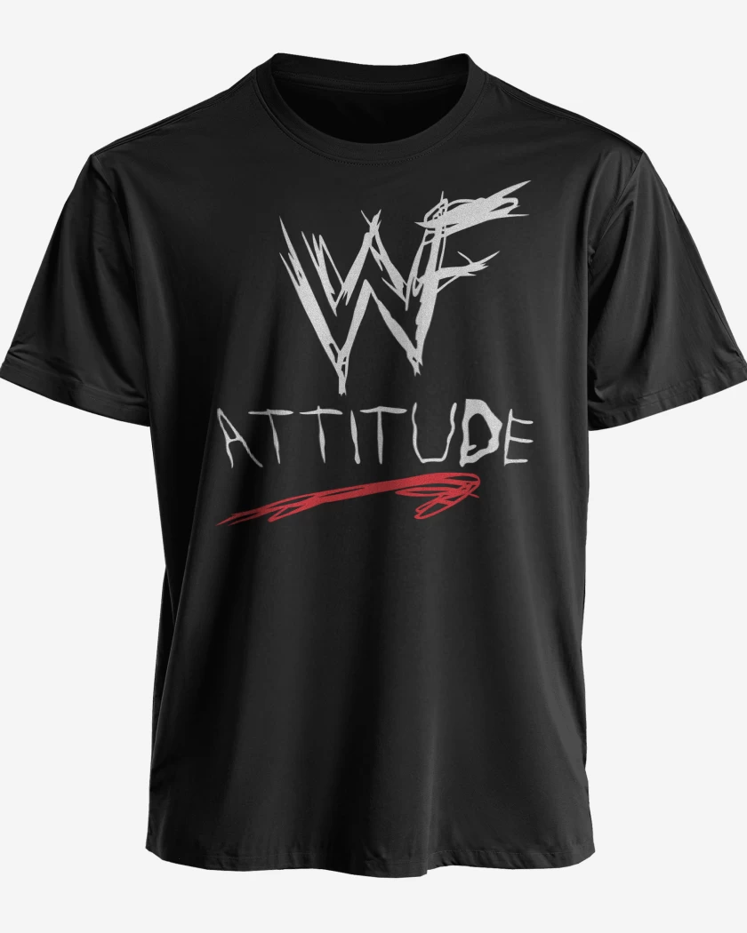 Polera premium Negro de WWF Attitude Era