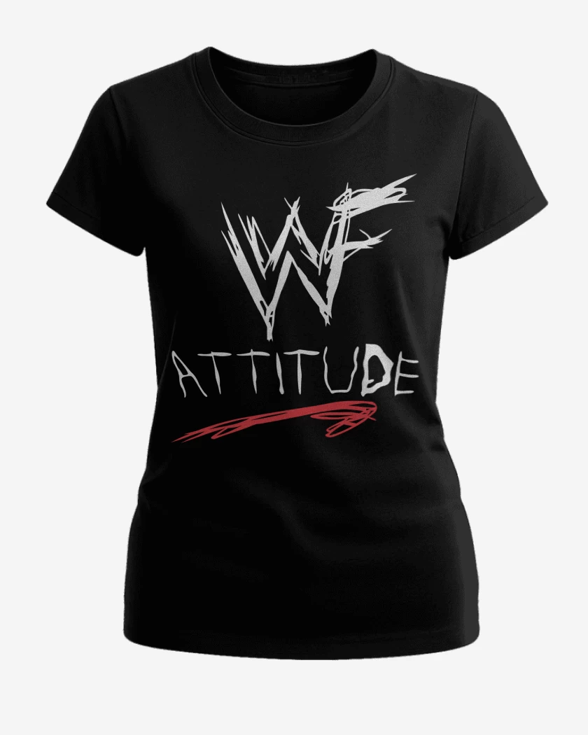 Polera de Mujer Negro de WWF Attitude Era
