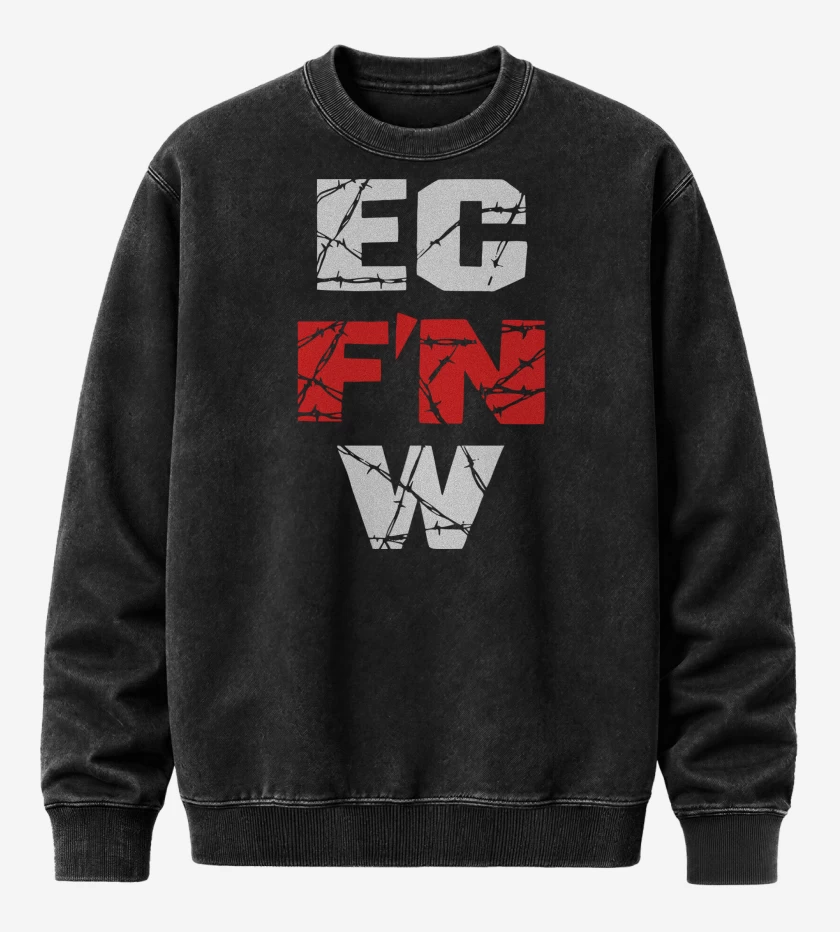 Poleron Polo Acid Wash Negro de EC FN W