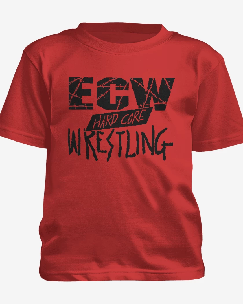 Polera de niño Rojo de ECW Hardcore Wrestling