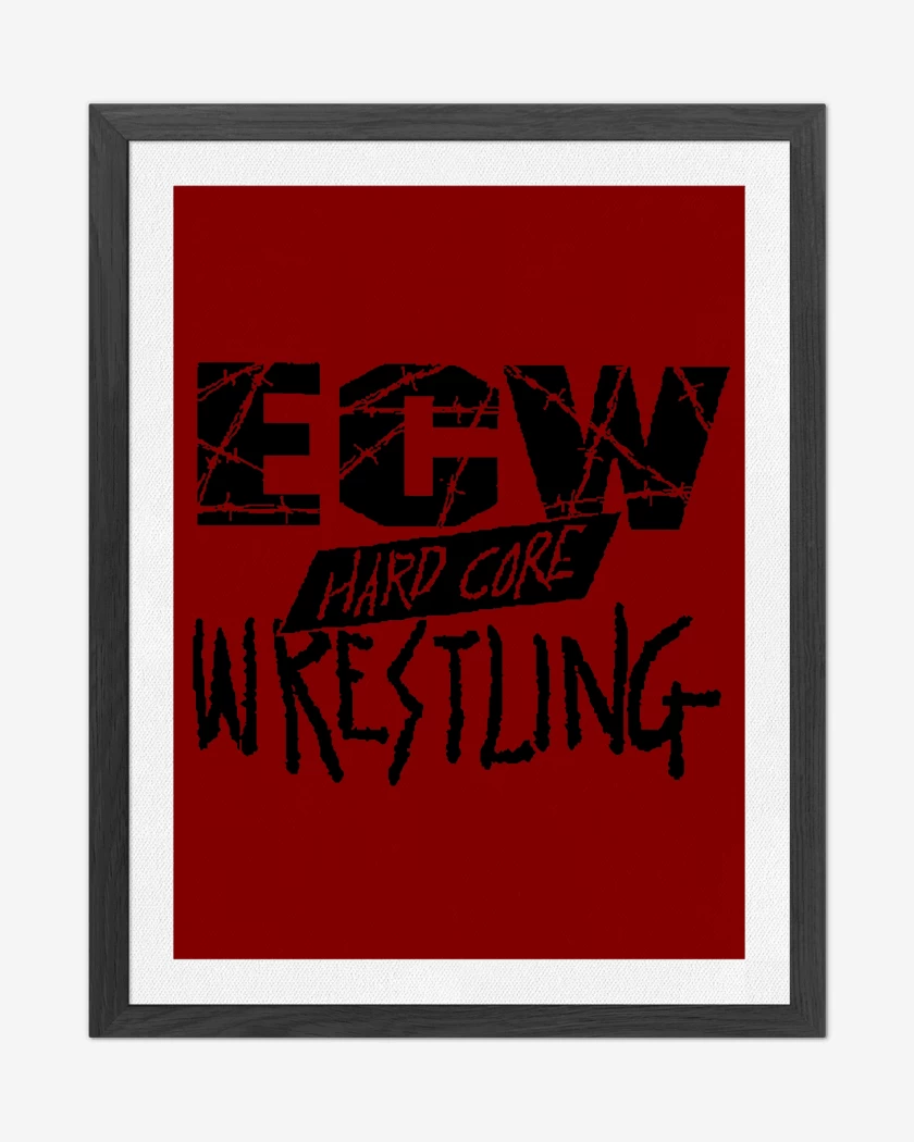 Cuadro decorativo Rojo de ECW Hardcore Wrestling