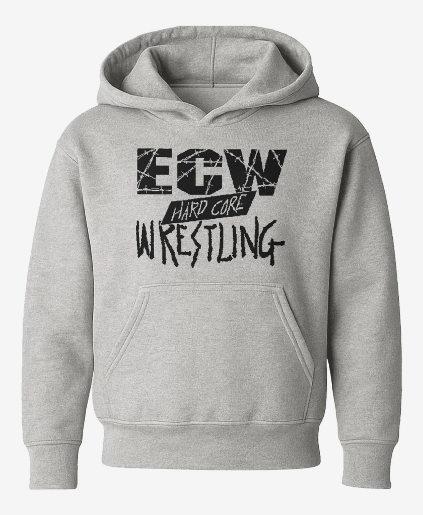 Poleron de niño Gris Melange de ECW Hardcore Wrestling