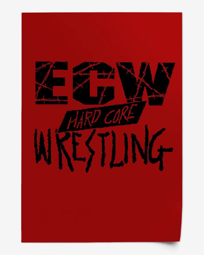 Print ECW Hardcore Wrestling