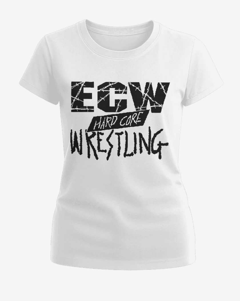 Polera de Mujer Blanco de ECW Hardcore Wrestling