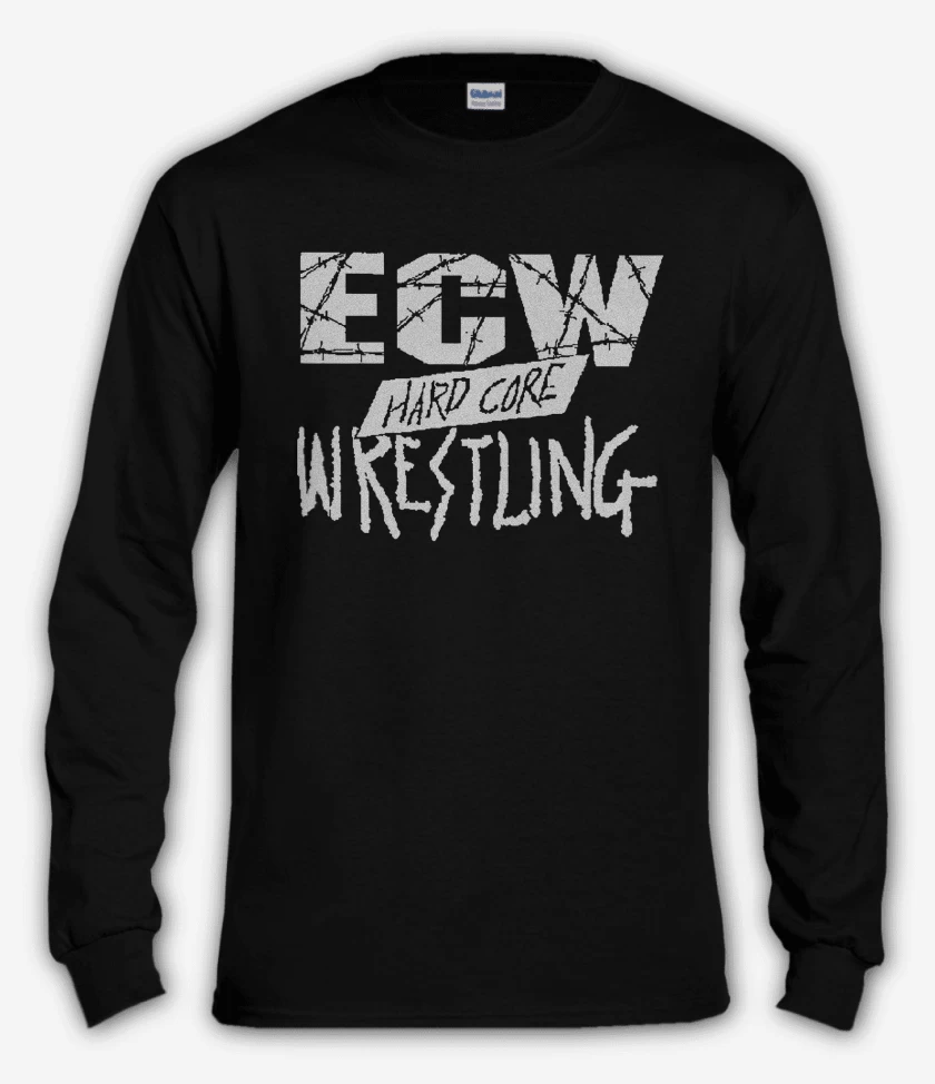 Polera manga larga Negro de ECW Hardcore Wrestling v2