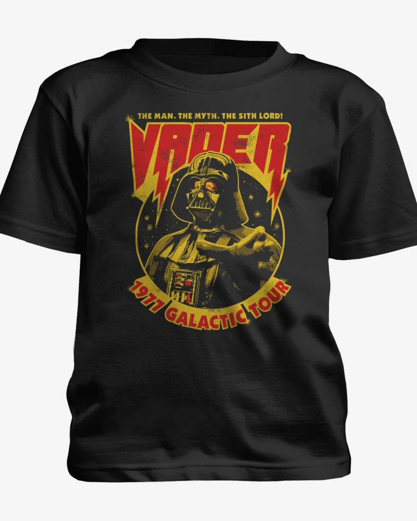 Polera de niño Negro de Star Wars Vader Galatic Tour