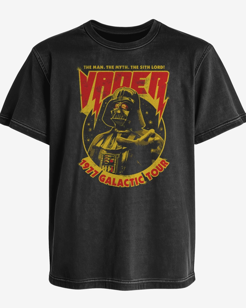 Polera desgastada Star Wars Vader Galatic Tour