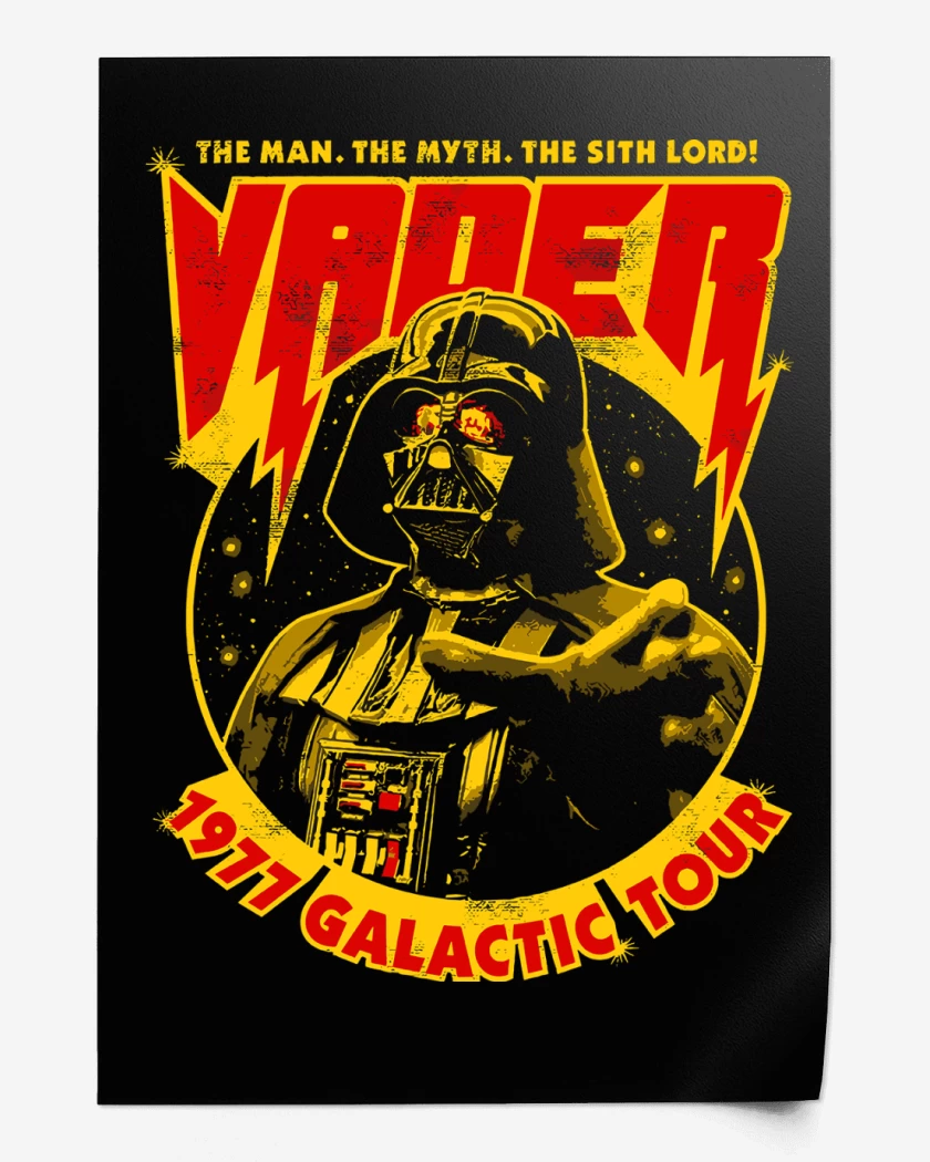 Print Star Wars Vader Galatic Tour