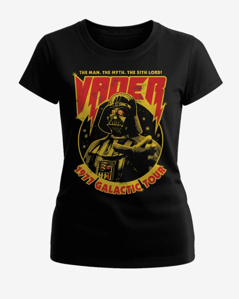 Polera de Mujer Negro de Star Wars Vader Galatic Tour