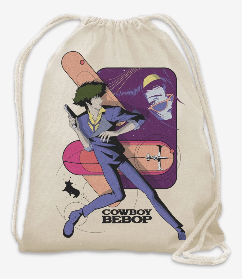 Mochila Blanco de Cowboy Bebop Vaqueros del Espacio