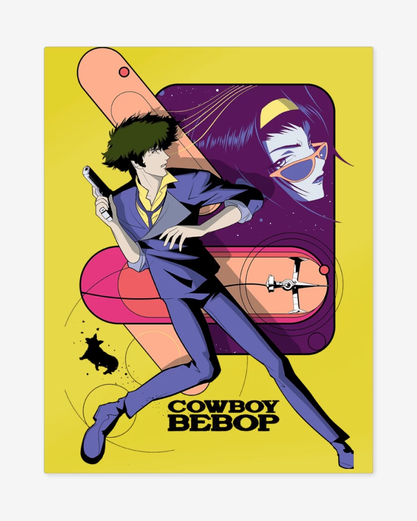 Print metalico Cowboy Bebop Vaqueros del Espacio