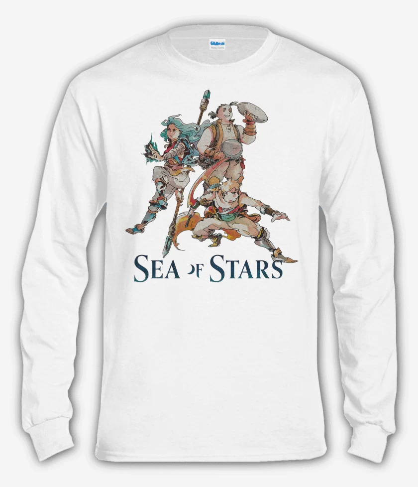 Polera manga larga Blanco de Sea of Stars