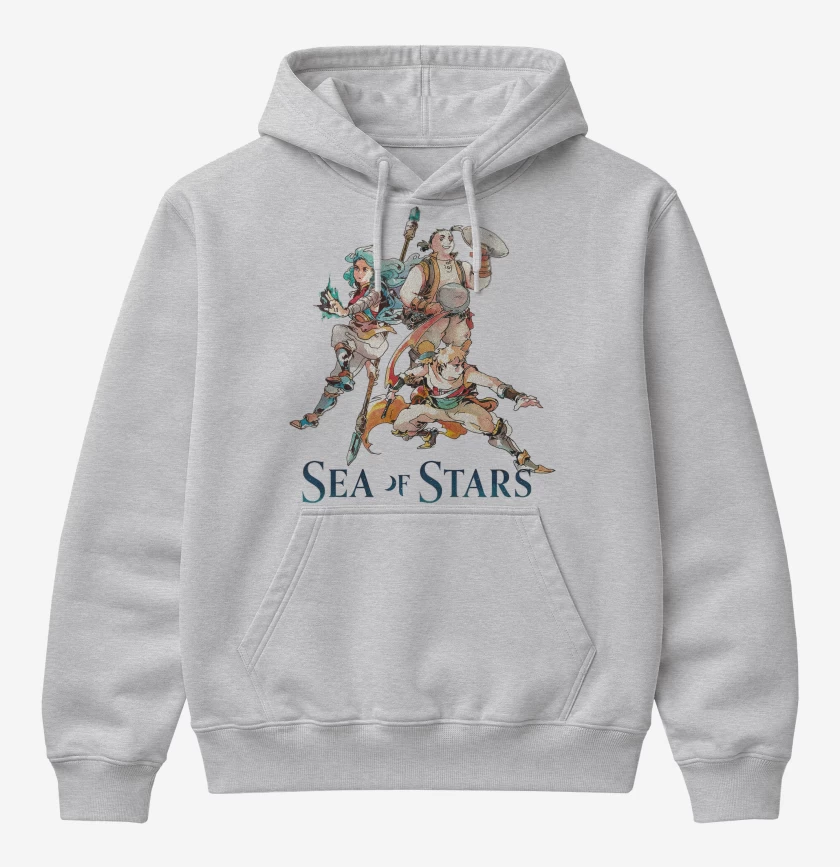 Poleron Canguro básico Gris Melange de Sea of Stars