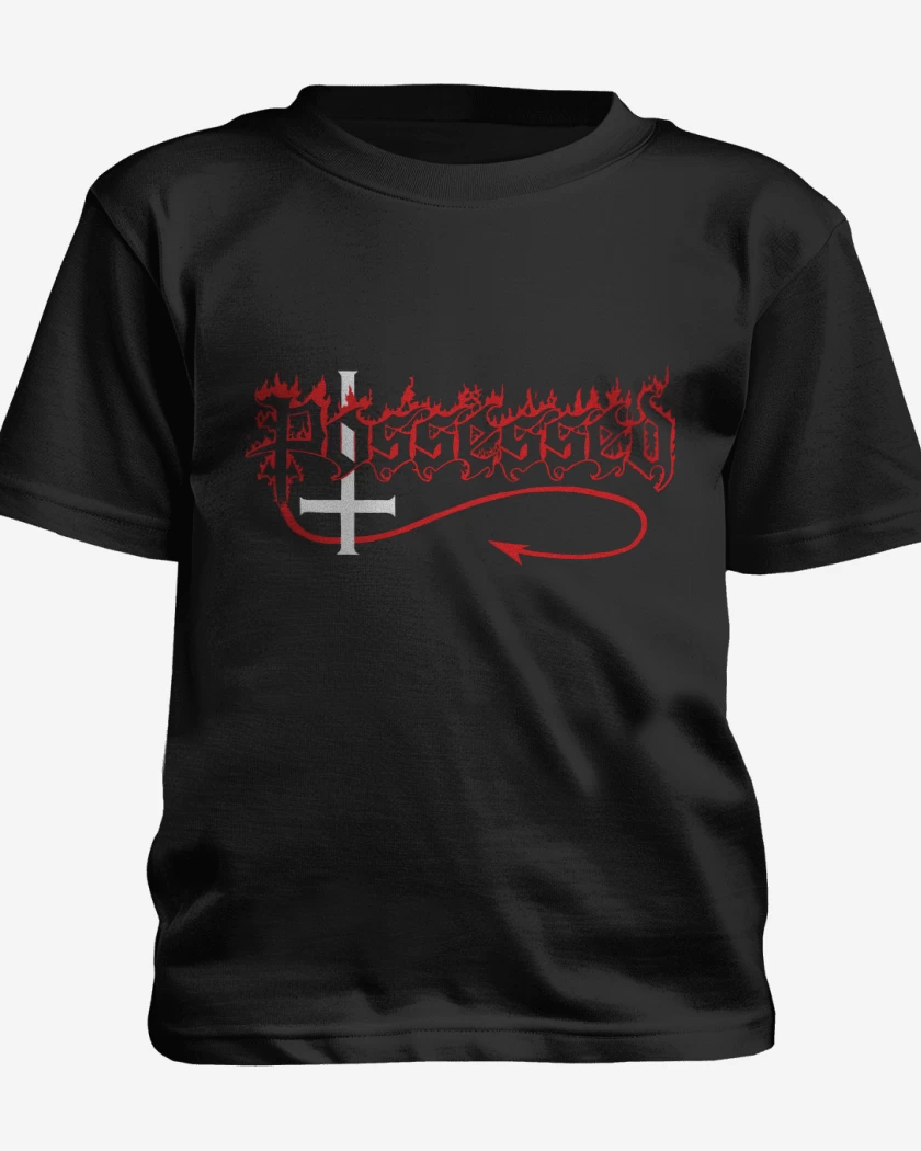 Polera de niño Negro de Possessed Logo