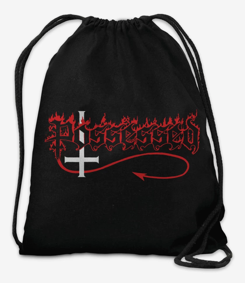 Mochila Negro de Possessed Logo