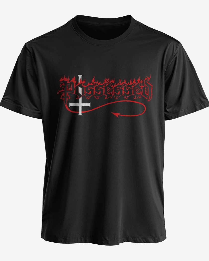 Polera premium Negro de Possessed Logo