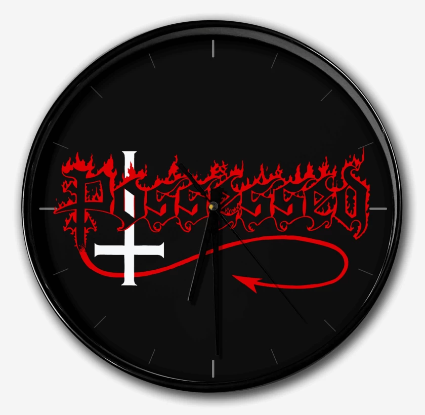 Reloj Negro de Possessed Logo