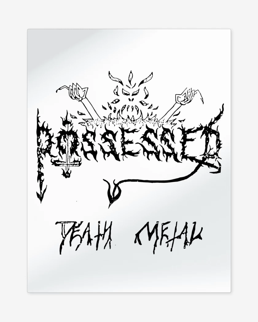 Print metalico Possessed Death Metal Demo