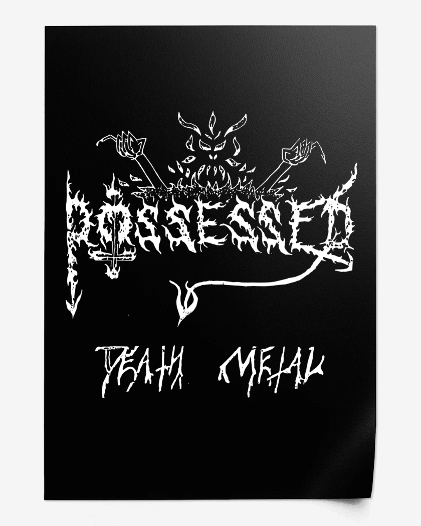 Print Possessed Death Metal Demo v2