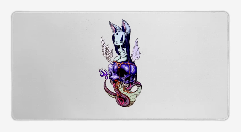 Mouse pad Gamer Blanco de The great skull