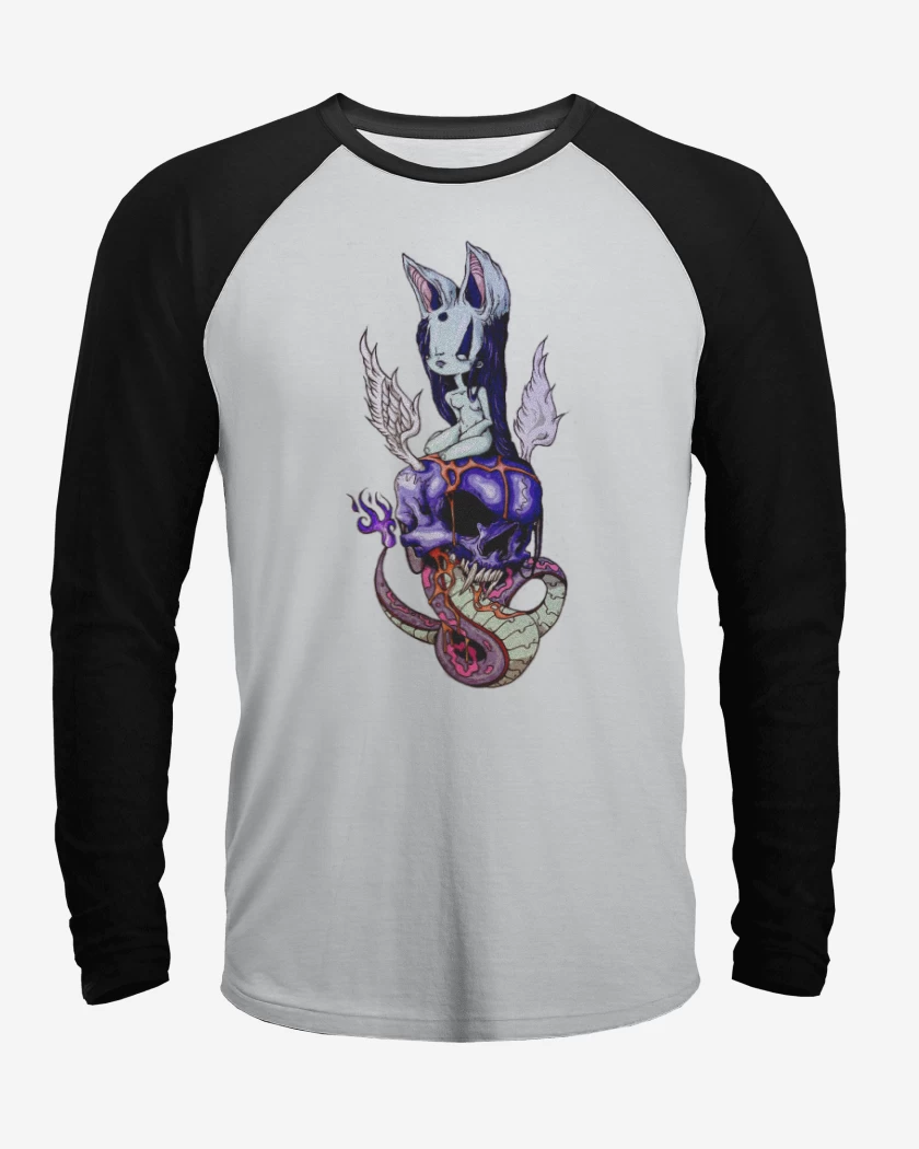 Polera Raglan The great skull